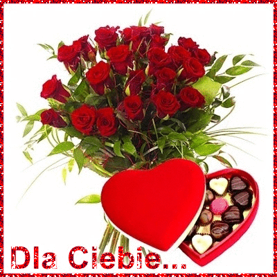 Dla Ciebie bukiet róż i czekoladki